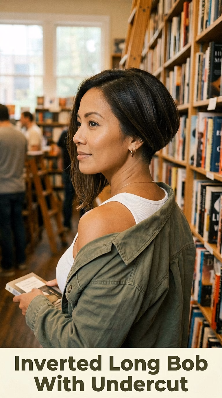 Inverted Long Bob With Undercut