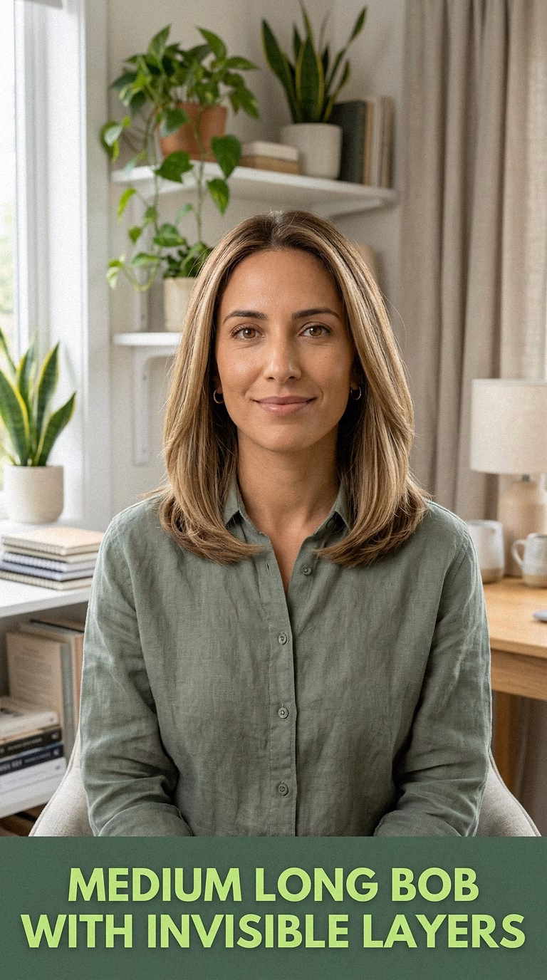 Medium Long Bob With Invisible Layers