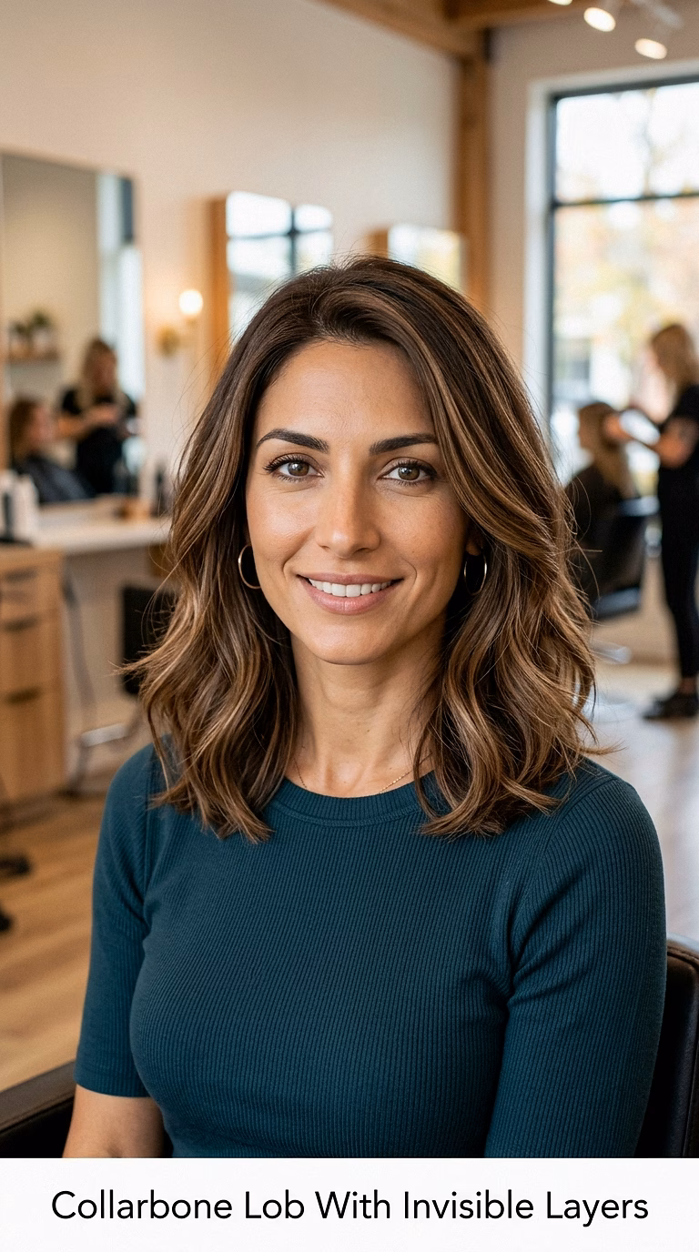 Collarbone Lob With Invisible Layers