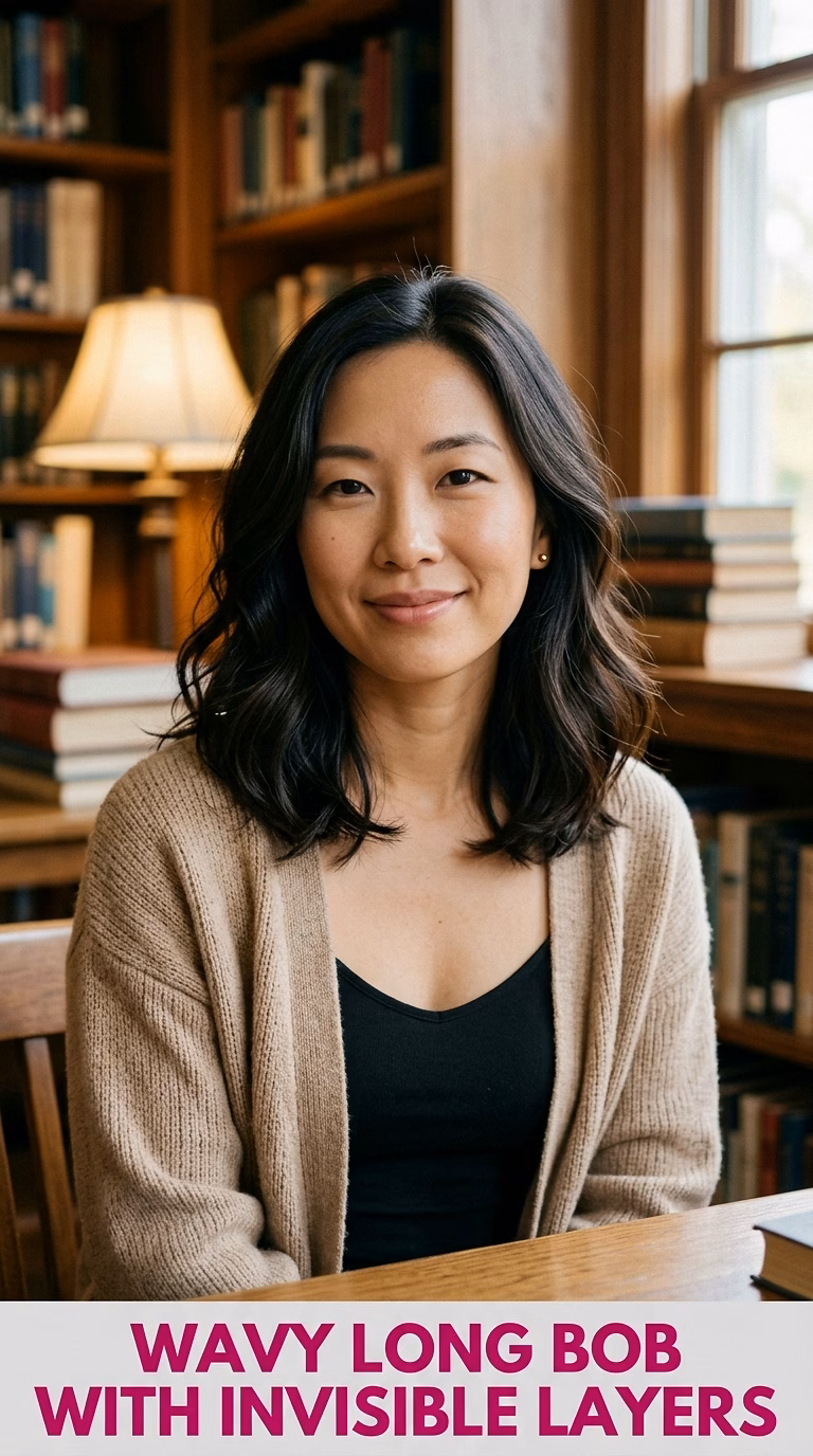 Wavy Long Bob With Invisible Layers