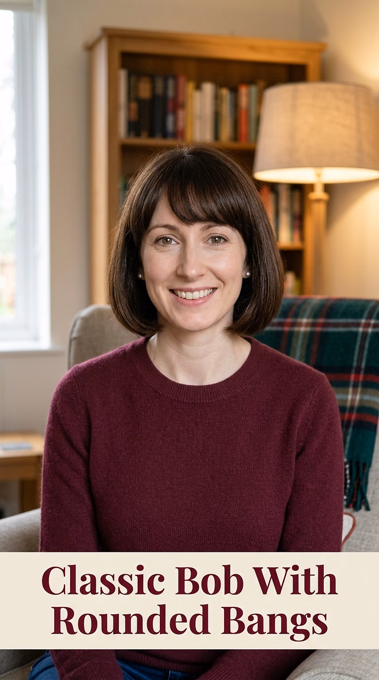 Classic Bob With Rounded Bangs