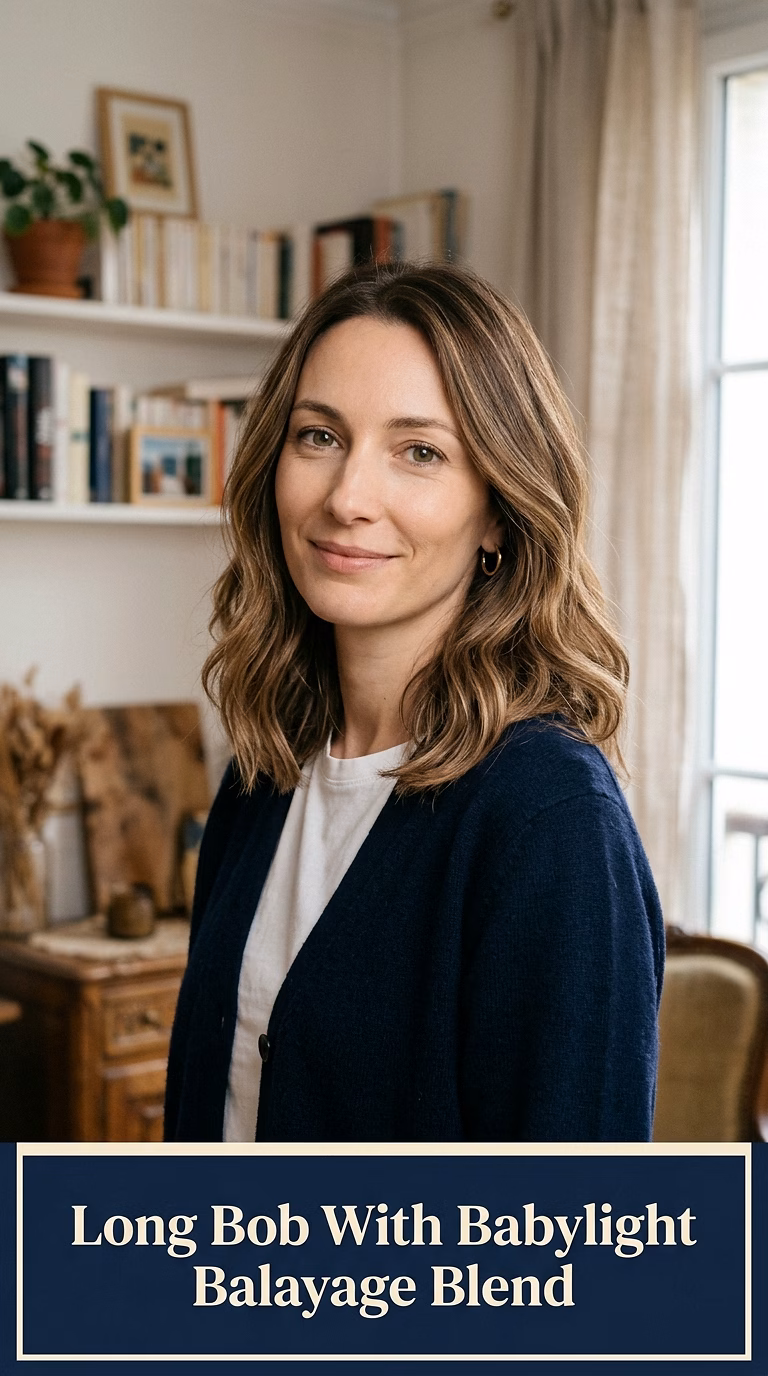 Long Bob With Babylight Balayage Blend