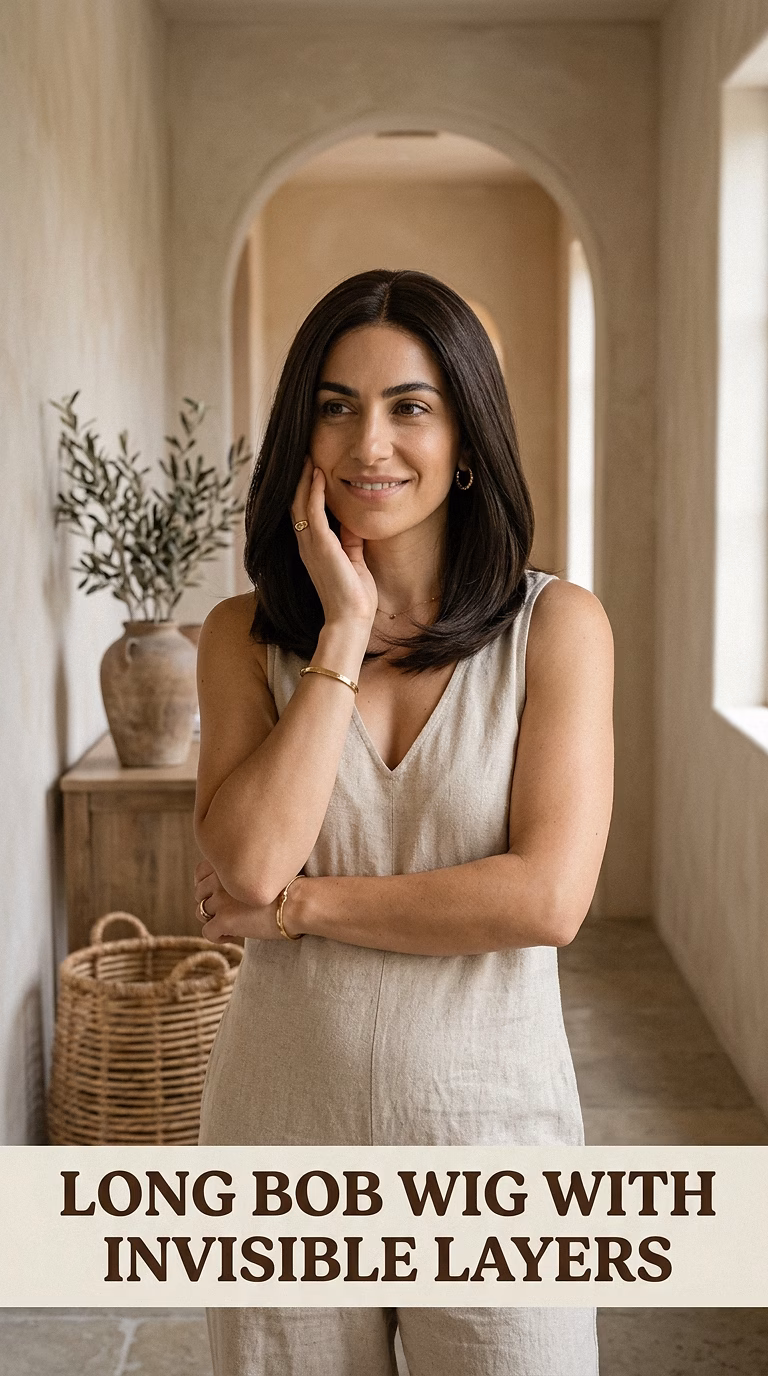 Long Bob Wig With Invisible Layers
