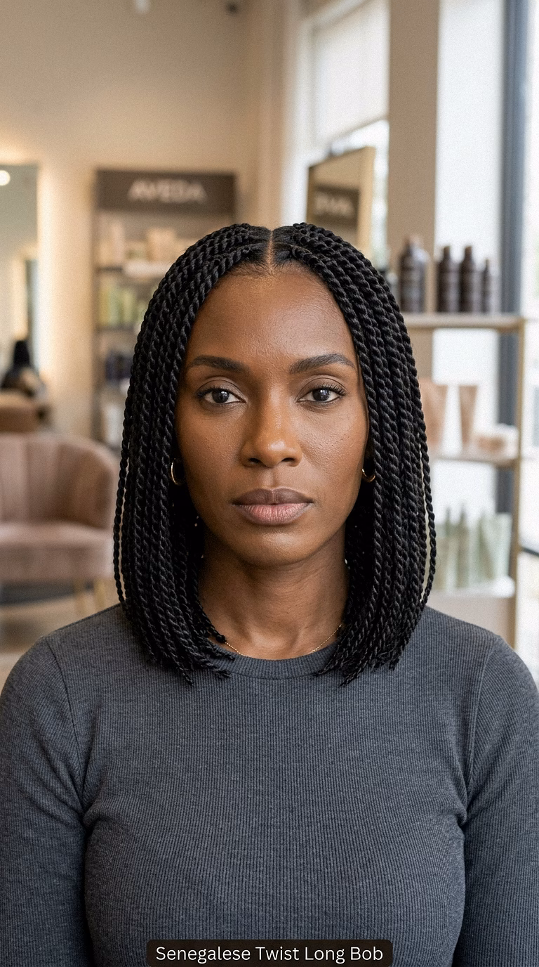 Senegalese Twist Long Bob