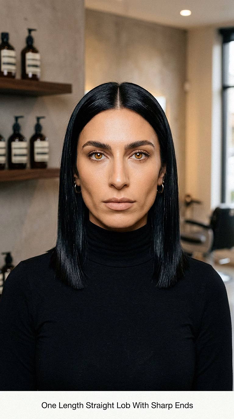 One Length Straight Lob With Sharp Ends
