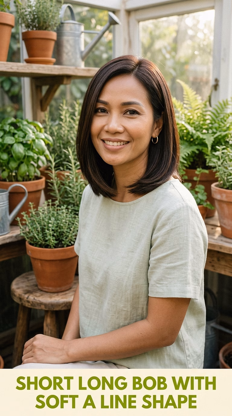 Short Long Bob With Soft A Line Shape