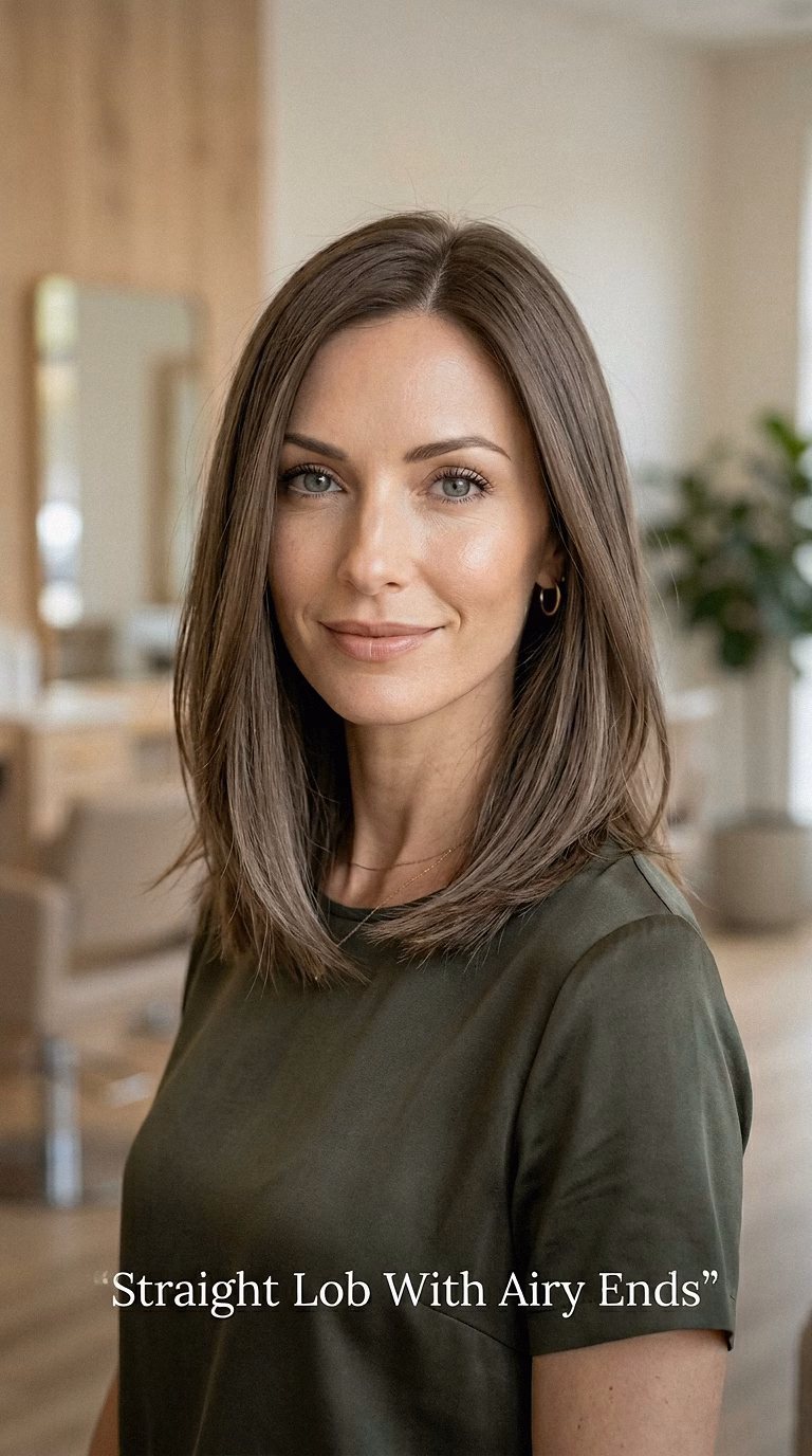 Straight Lob With Airy Ends
