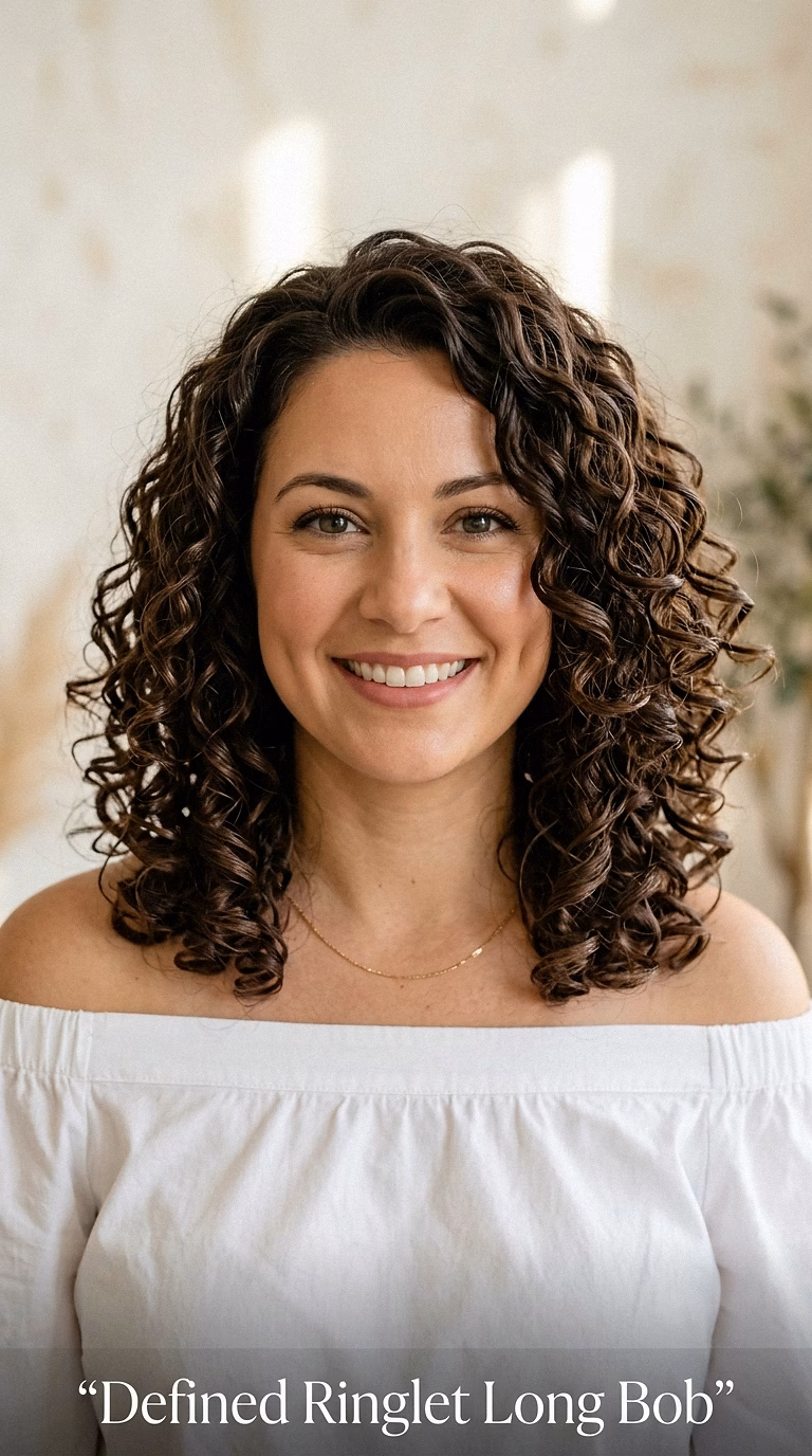 Defined Ringlet Long Bob