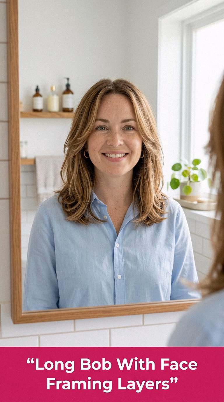 Long Bob With Face Framing Layers