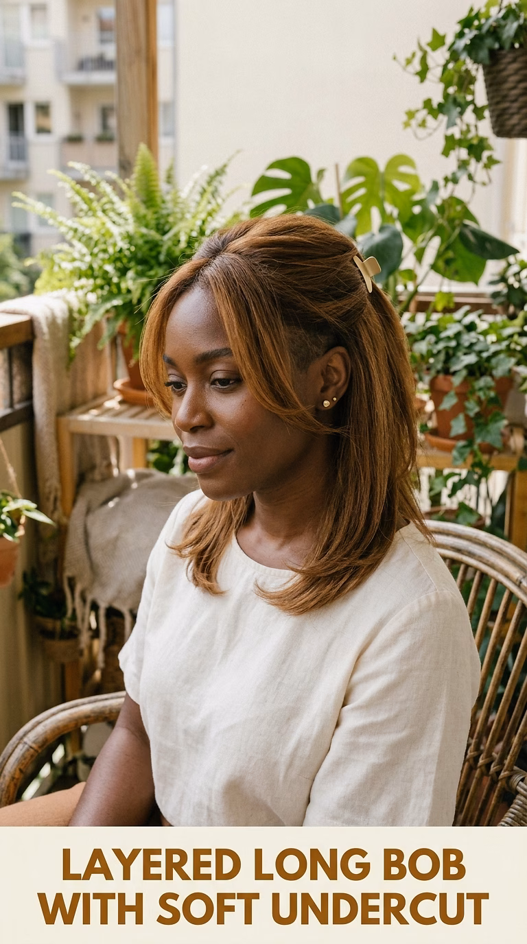 Layered Long Bob With Soft Undercut