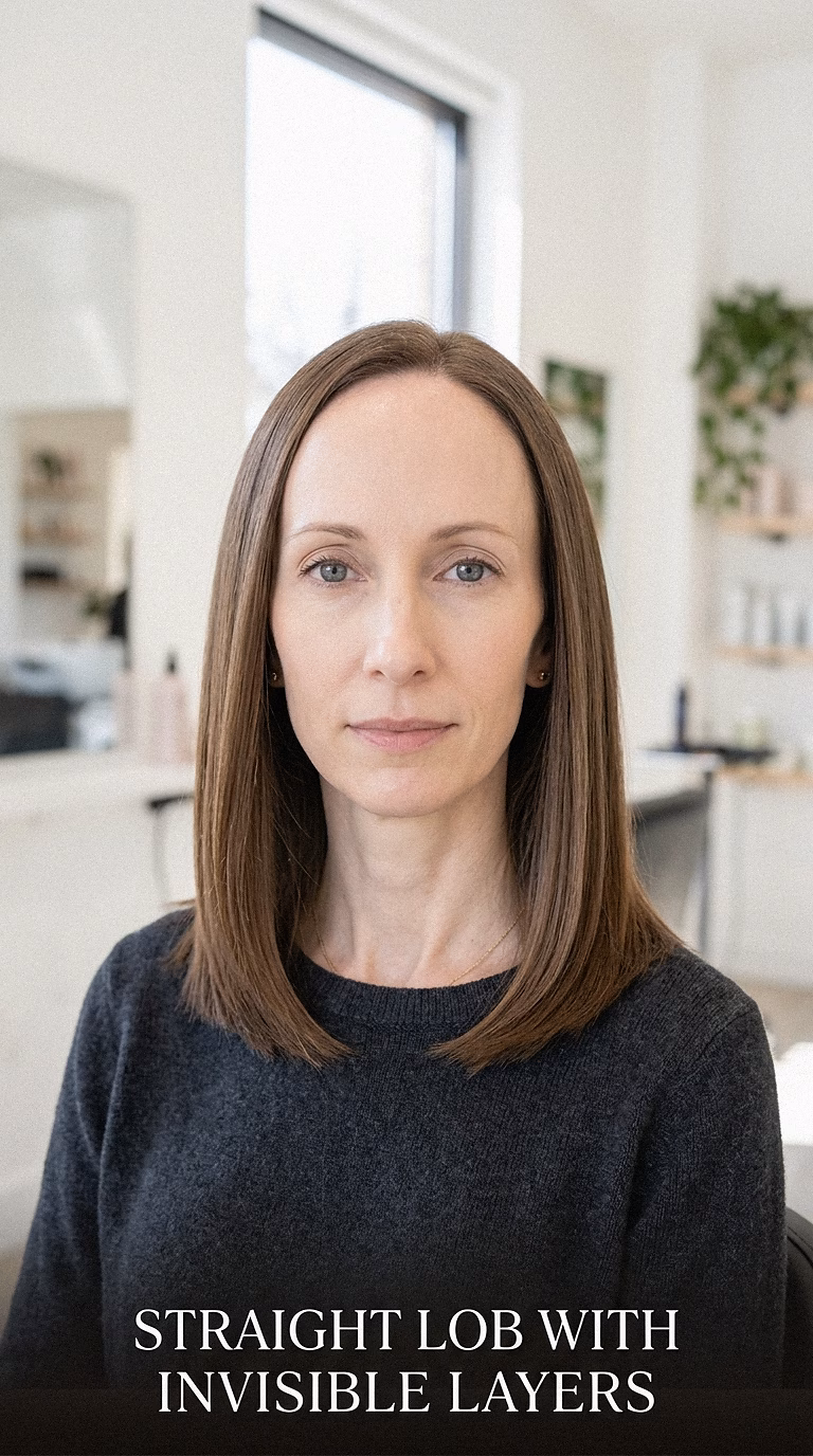 Straight Lob With Invisible Layers
