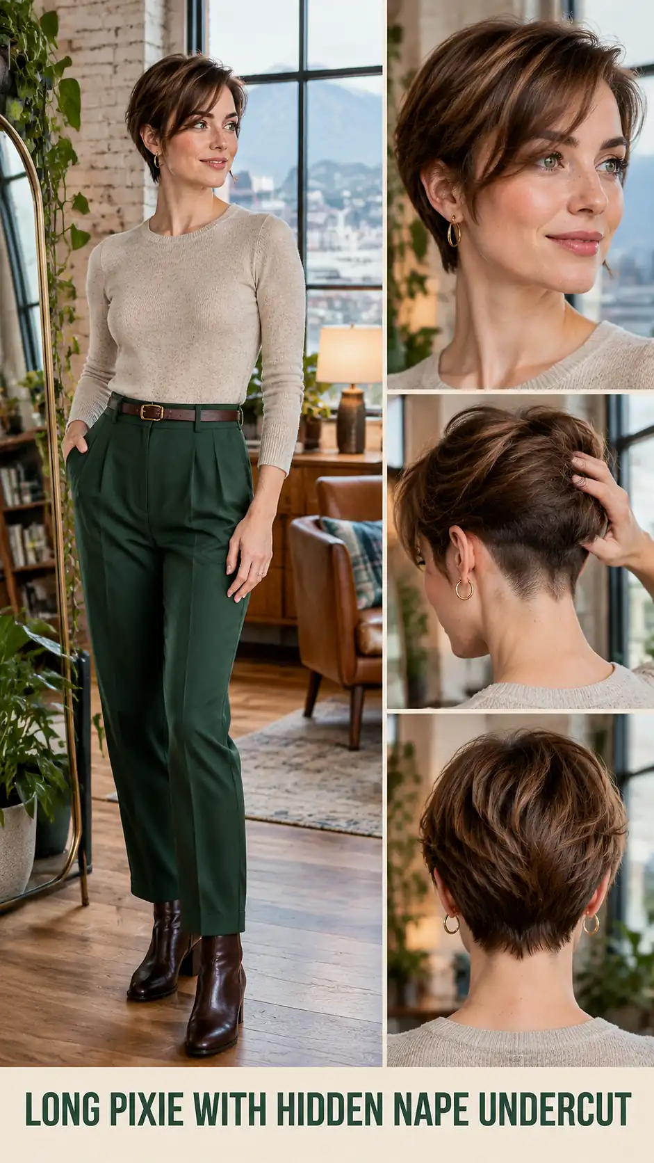 Long Pixie With Hidden Nape Undercut