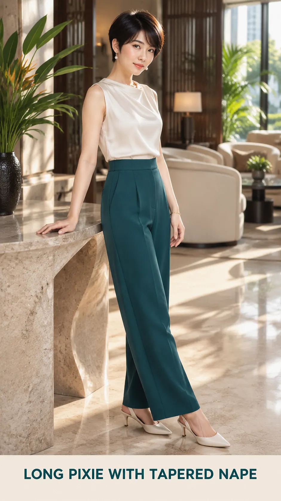 Long Pixie With Tapered Nape