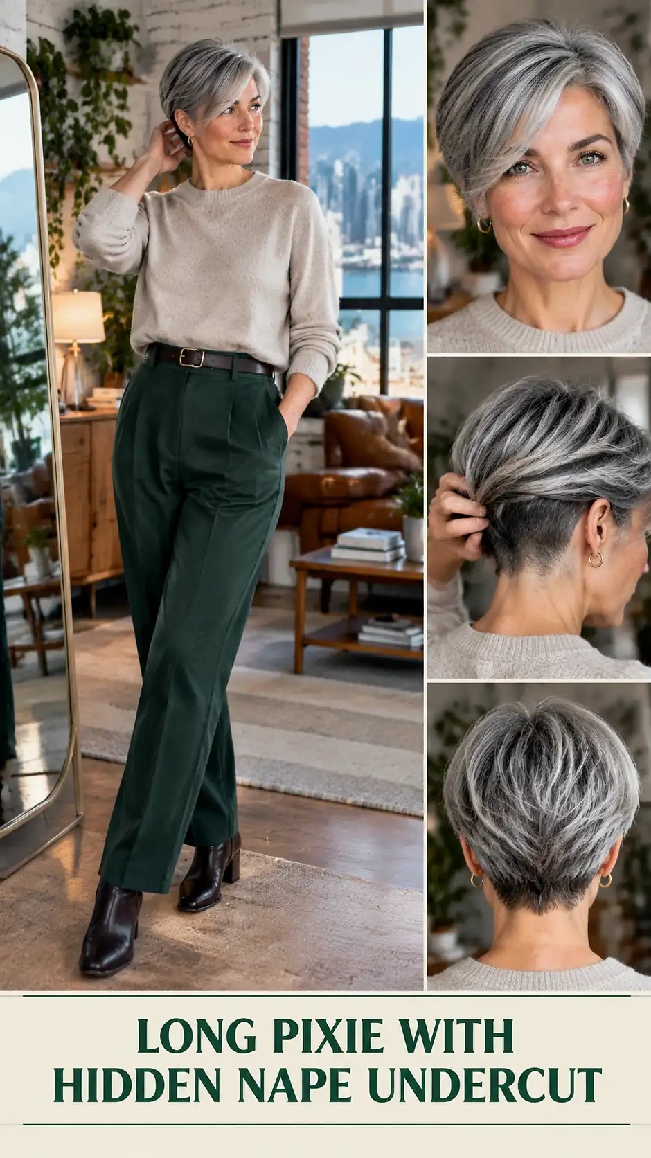Long Pixie With Hidden Nape Undercut