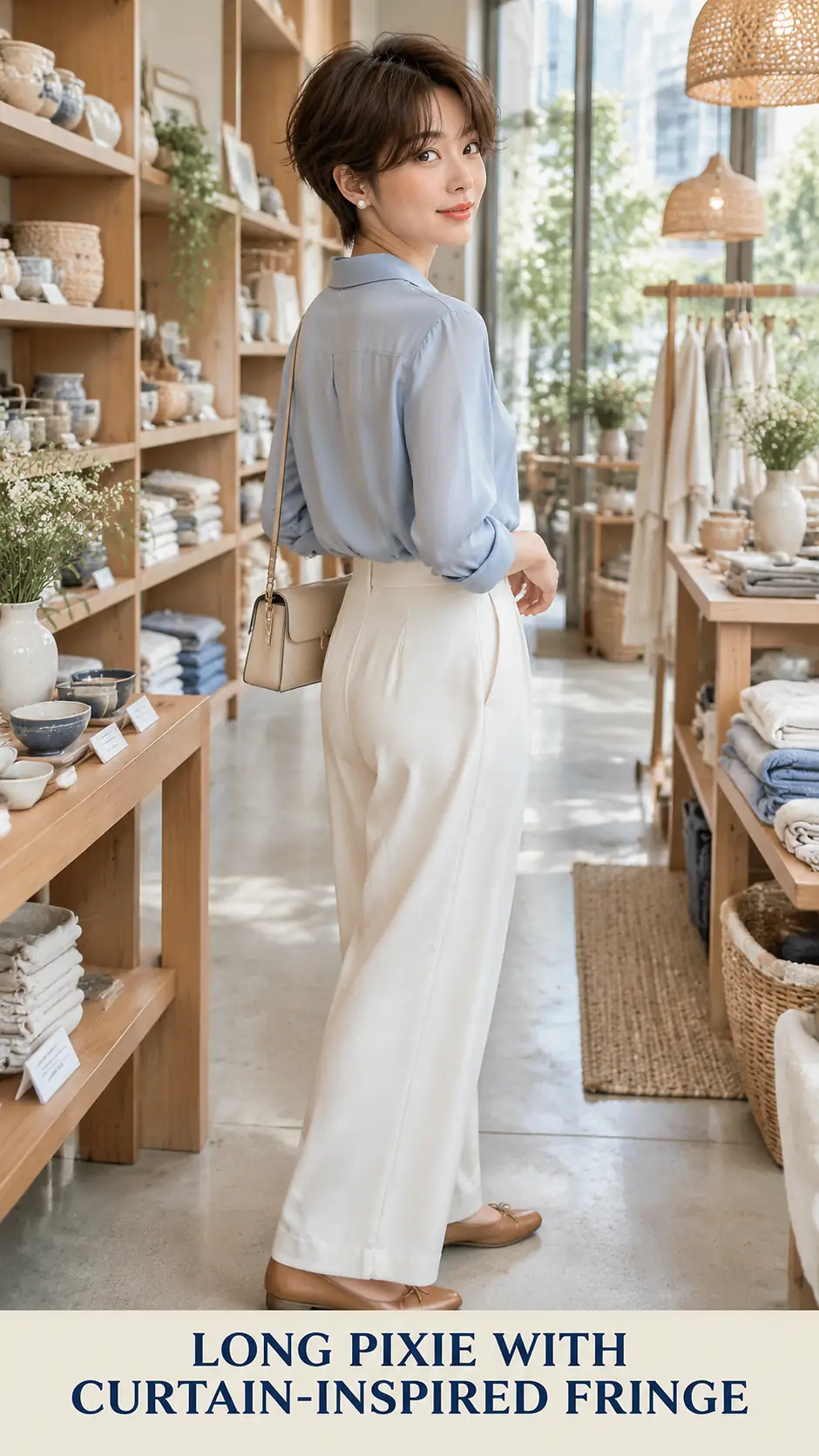 Long Pixie With Curtain-Inspired Fringe