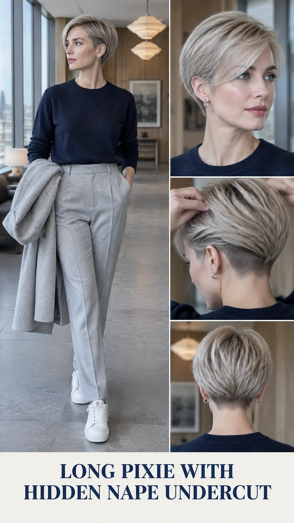 Long Pixie With Hidden Nape Undercut