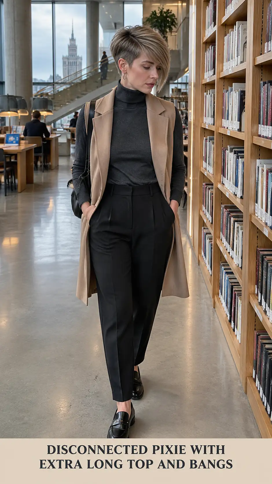 Disconnected Pixie With Extra Long Top And Bangs