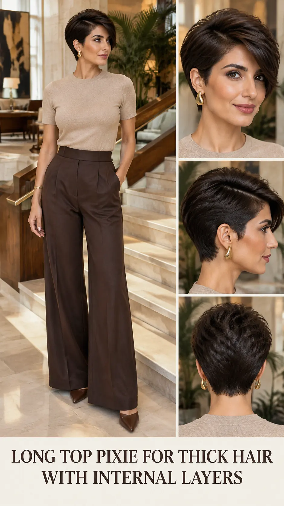 Long Top Pixie For Thick Hair With Internal Layers