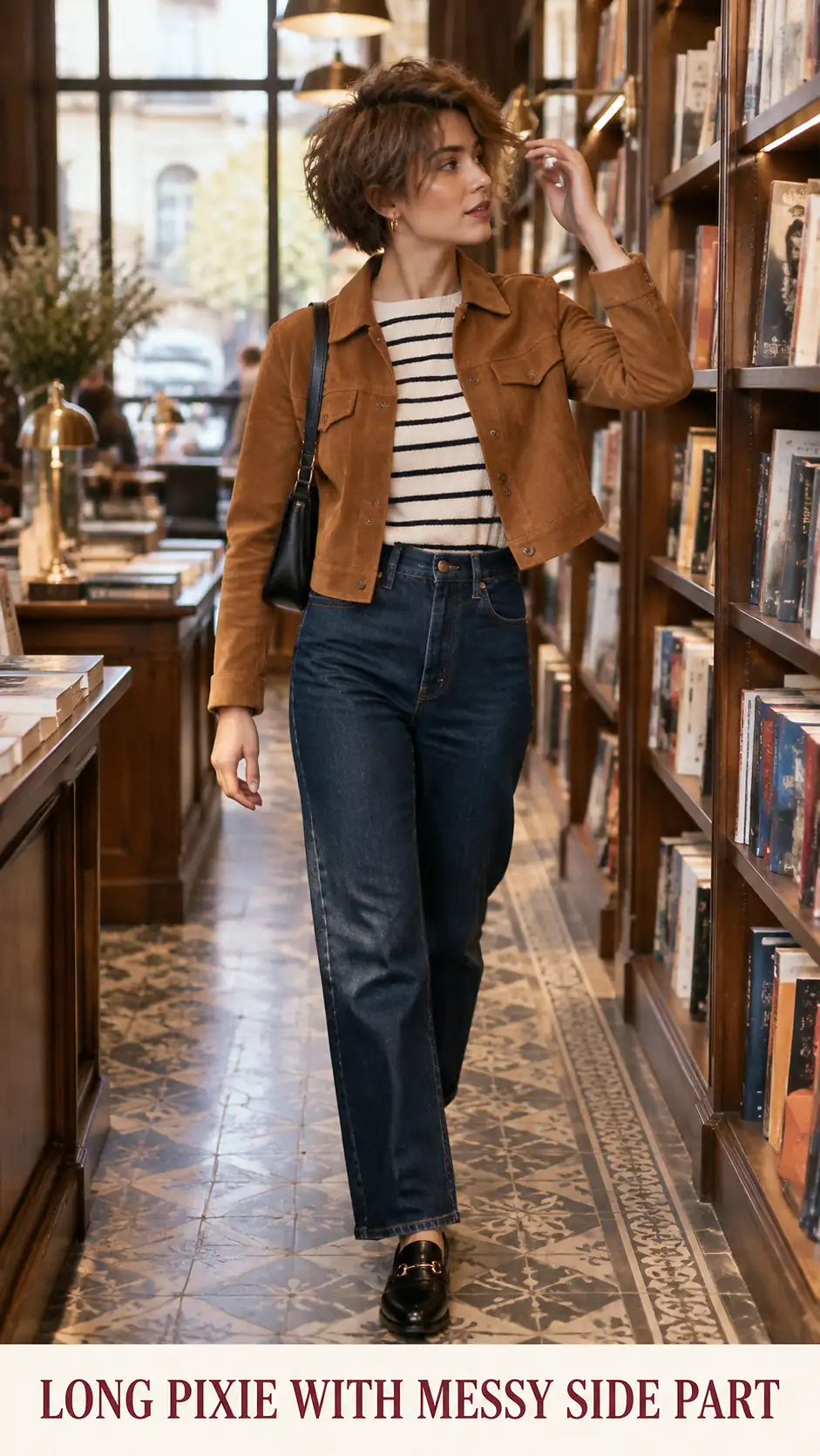 Long Pixie With Messy Side Part