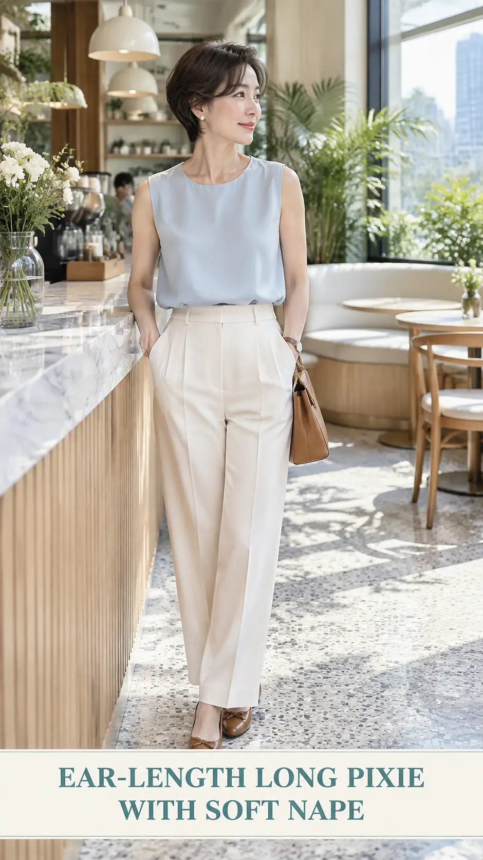 Ear-Length Long Pixie With Soft Nape