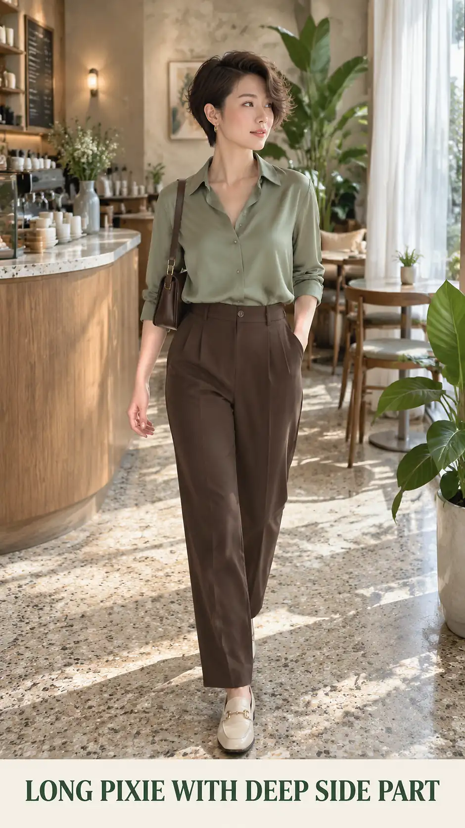 Long Pixie With Deep Side Part