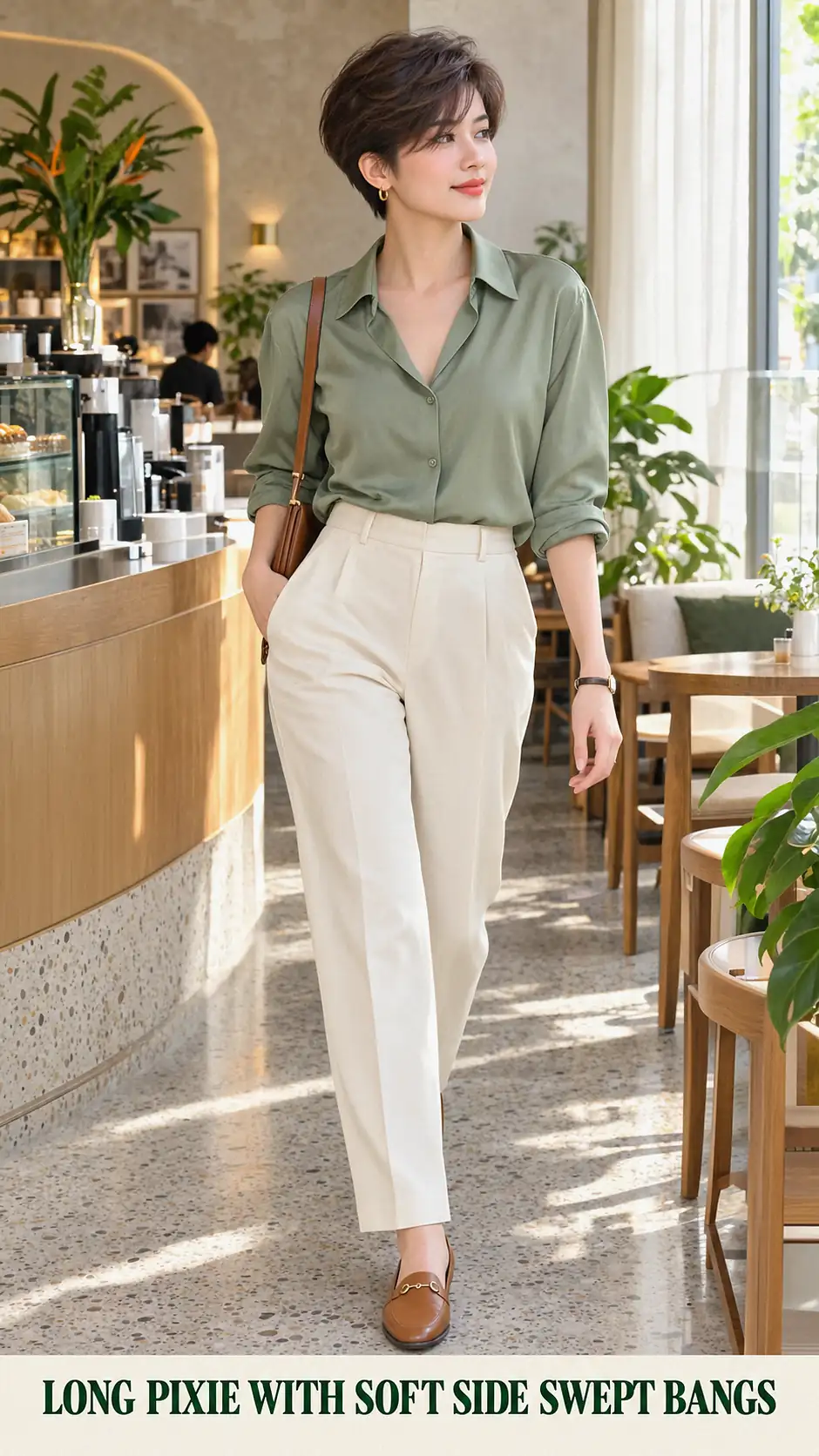 Long Pixie With Soft Side Swept Bangs