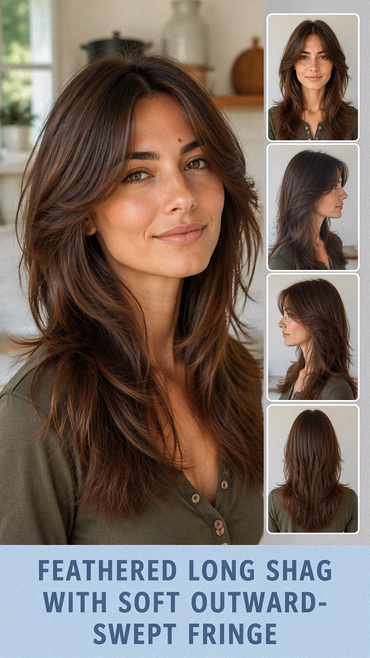 Feathered Long Shag With Soft Outward-Swept Fringe