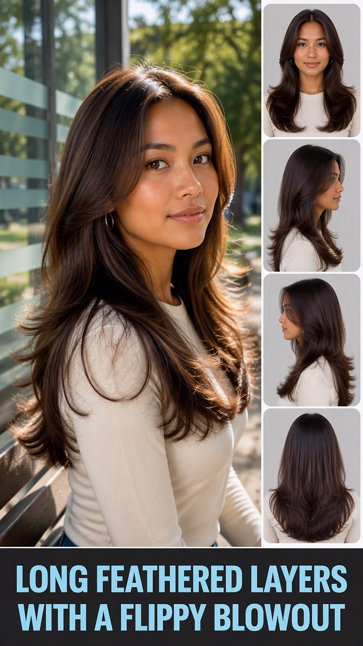 Long Feathered Layers With A Flippy Blowout