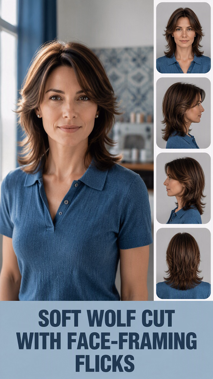 Soft Wolf Cut With Face-Framing Flicks