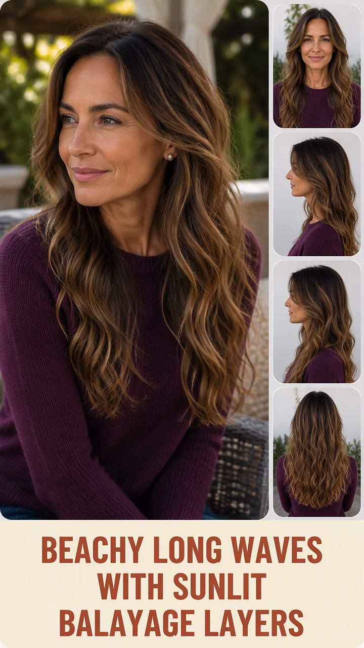 Beachy Long Waves With Sunlit Balayage Layers