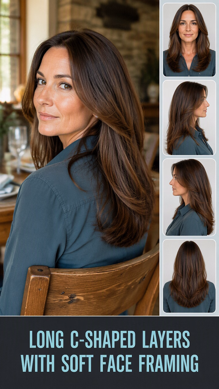 Long C-Shaped Layers With Soft Face Framing