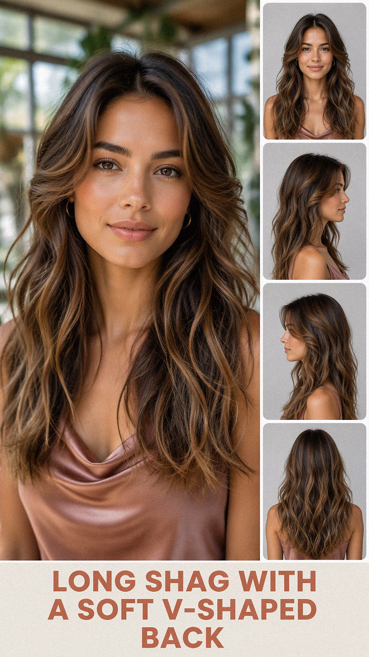 Long Shag With A Soft V-Shaped Back