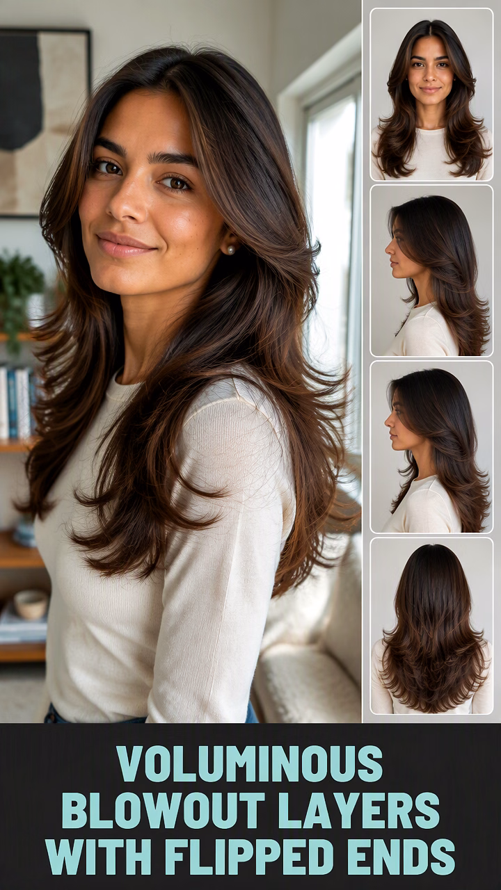 Voluminous Blowout Layers With Flipped Ends