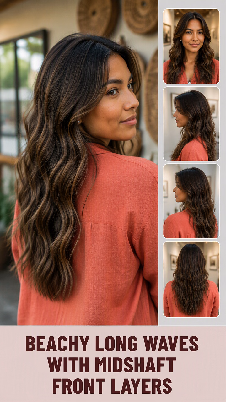 Beachy Long Waves With Midshaft Front Layers