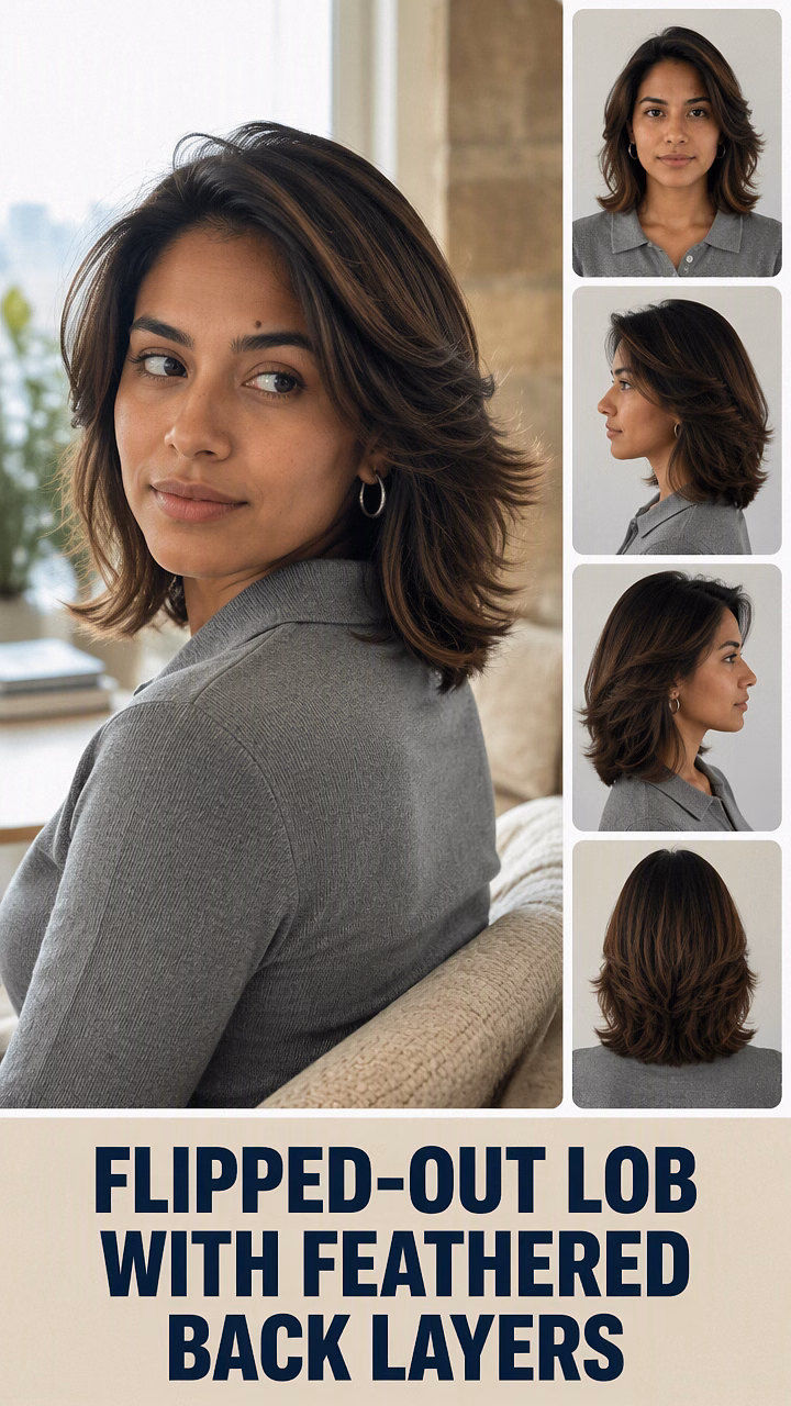 Flipped-Out Lob With Feathered Back Layers