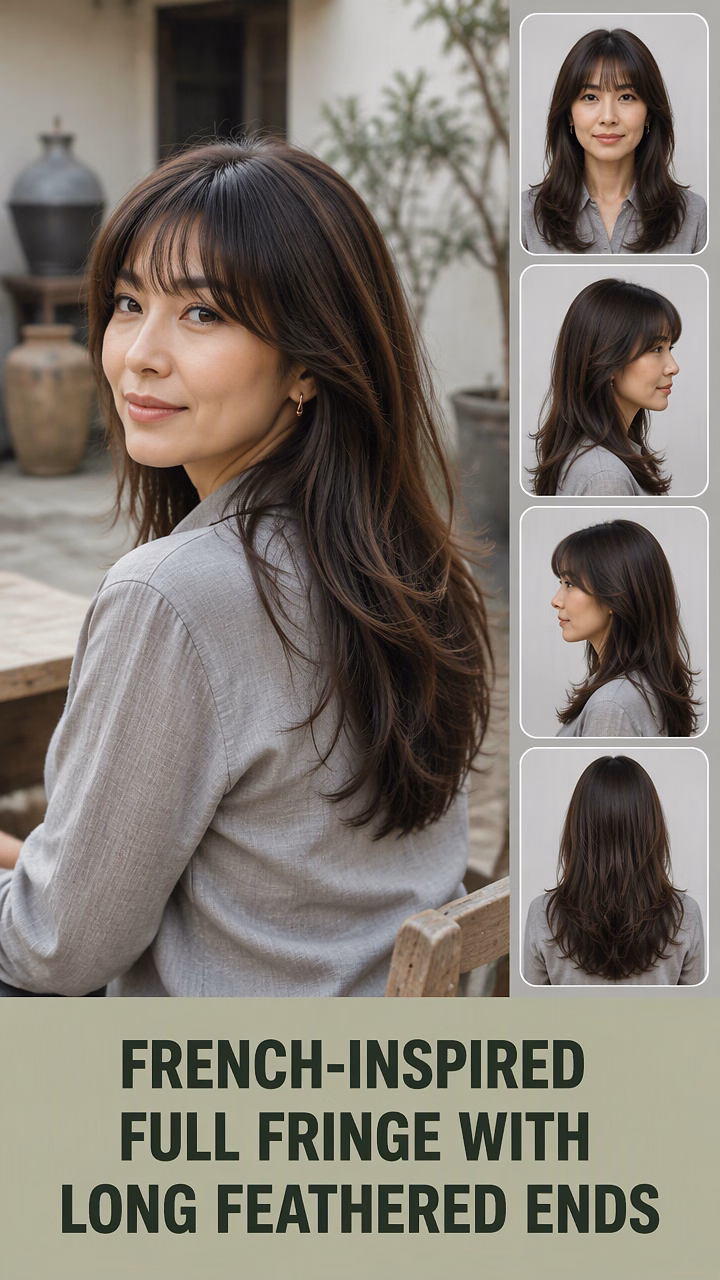 French-Inspired Full Fringe With Long Feathered Ends