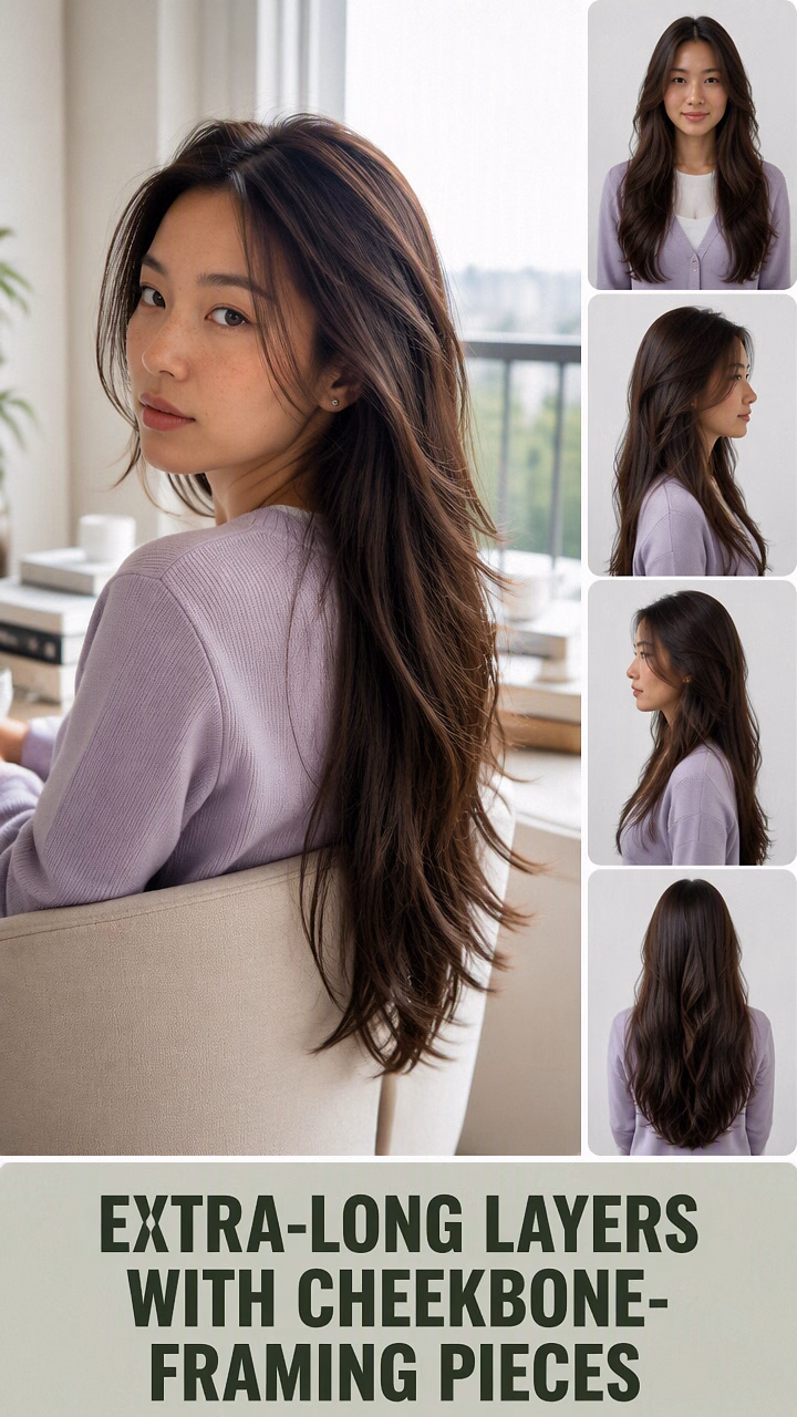 Extra-Long Layers With Cheekbone-Framing Pieces