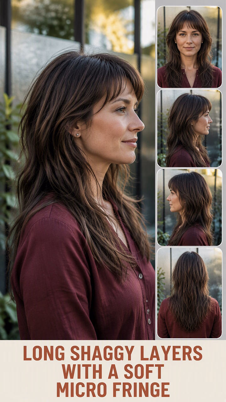 Long Shaggy Layers With A Soft Micro Fringe