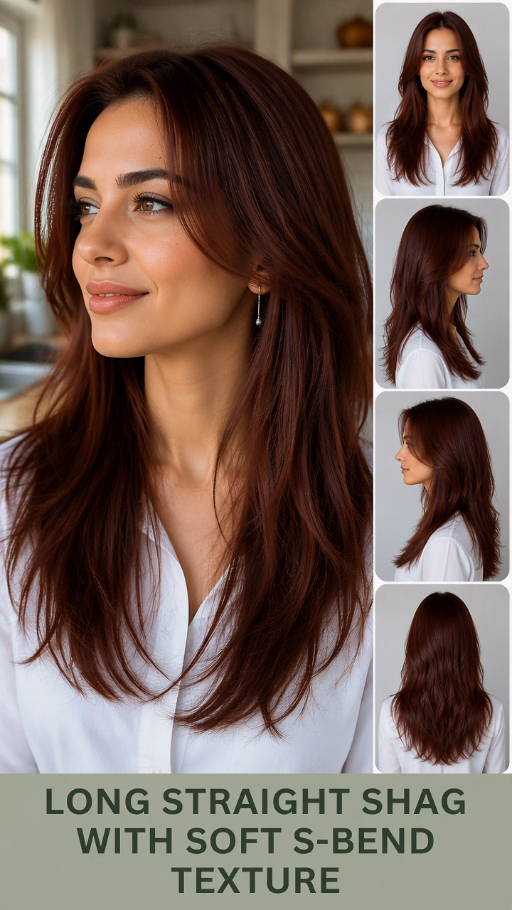 Long Straight Shag With Soft S-Bend Texture