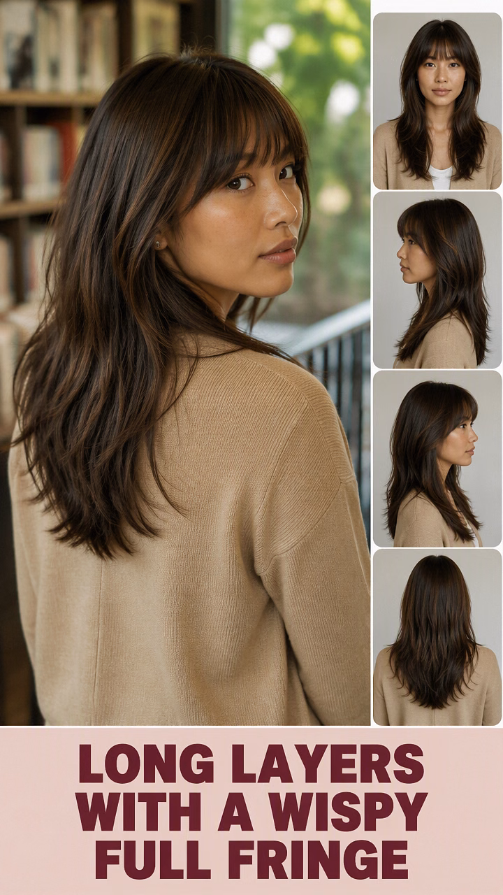 Long Layers With A Wispy Full Fringe