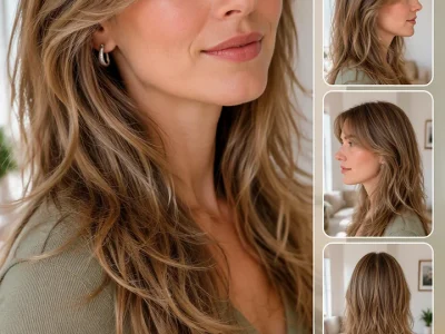22 Long Shag Hairstyles With Bangs For Beautiful, Easy Movement