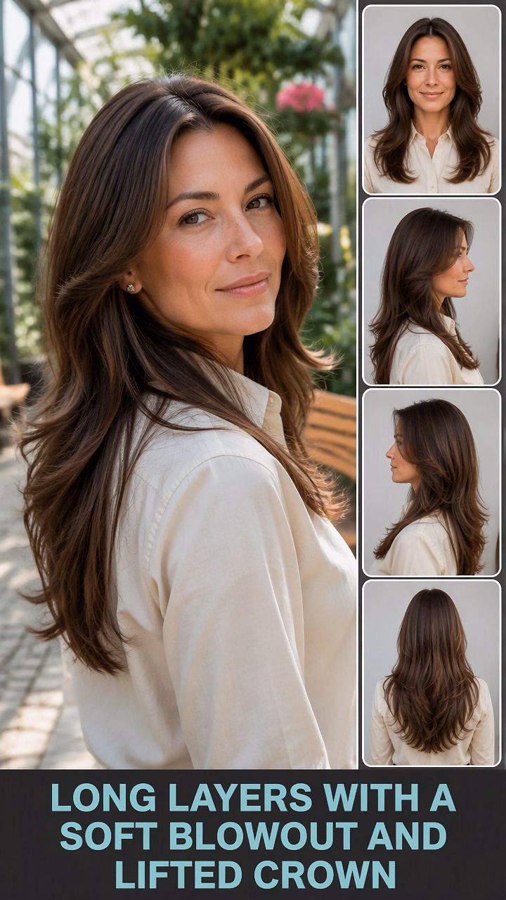 Long Layers With A Soft Blowout And Lifted Crown