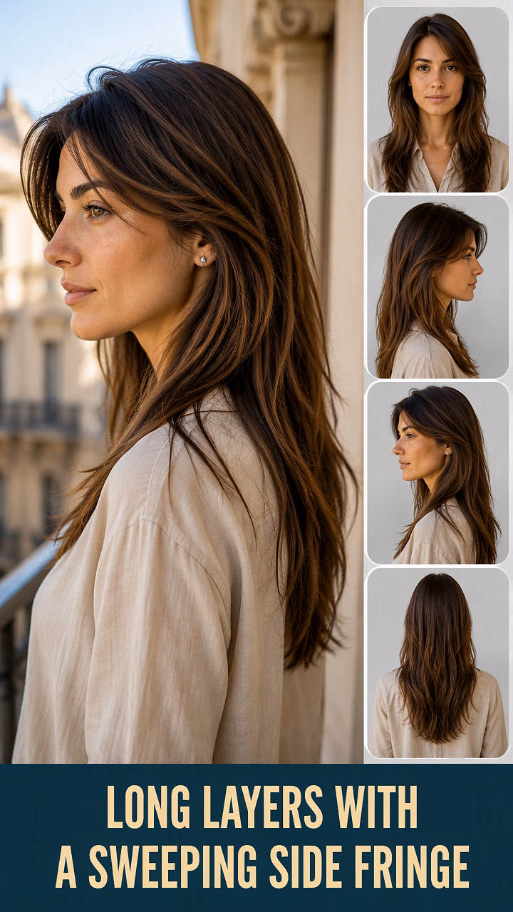 Long Layers With A Sweeping Side Fringe
