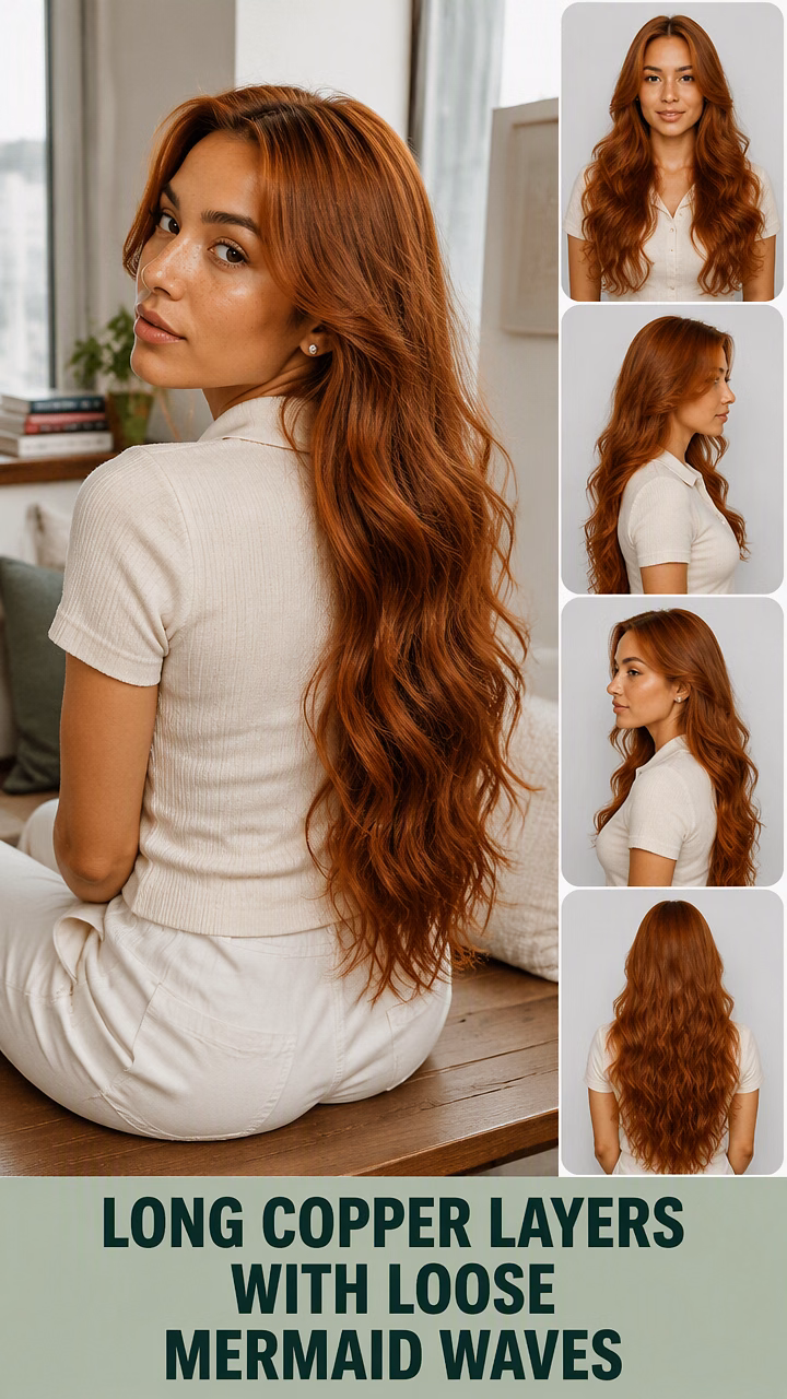Long Copper Layers With Loose Mermaid Waves