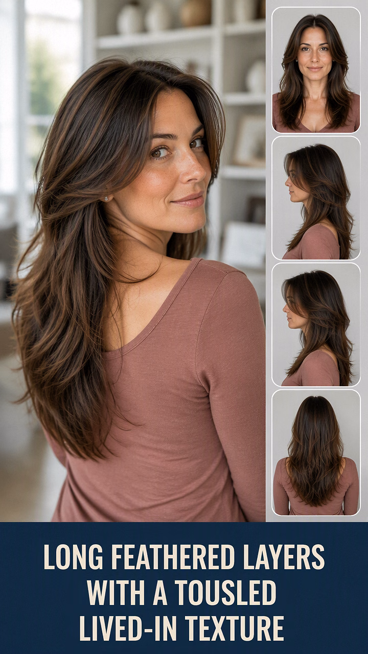Long Feathered Layers With A Tousled Lived-In Texture