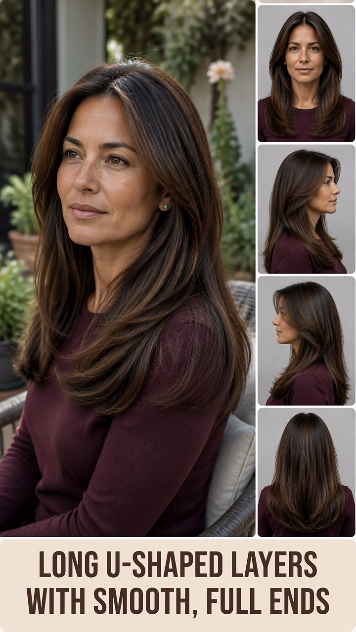Long U-Shaped Layers With Smooth, Full Ends