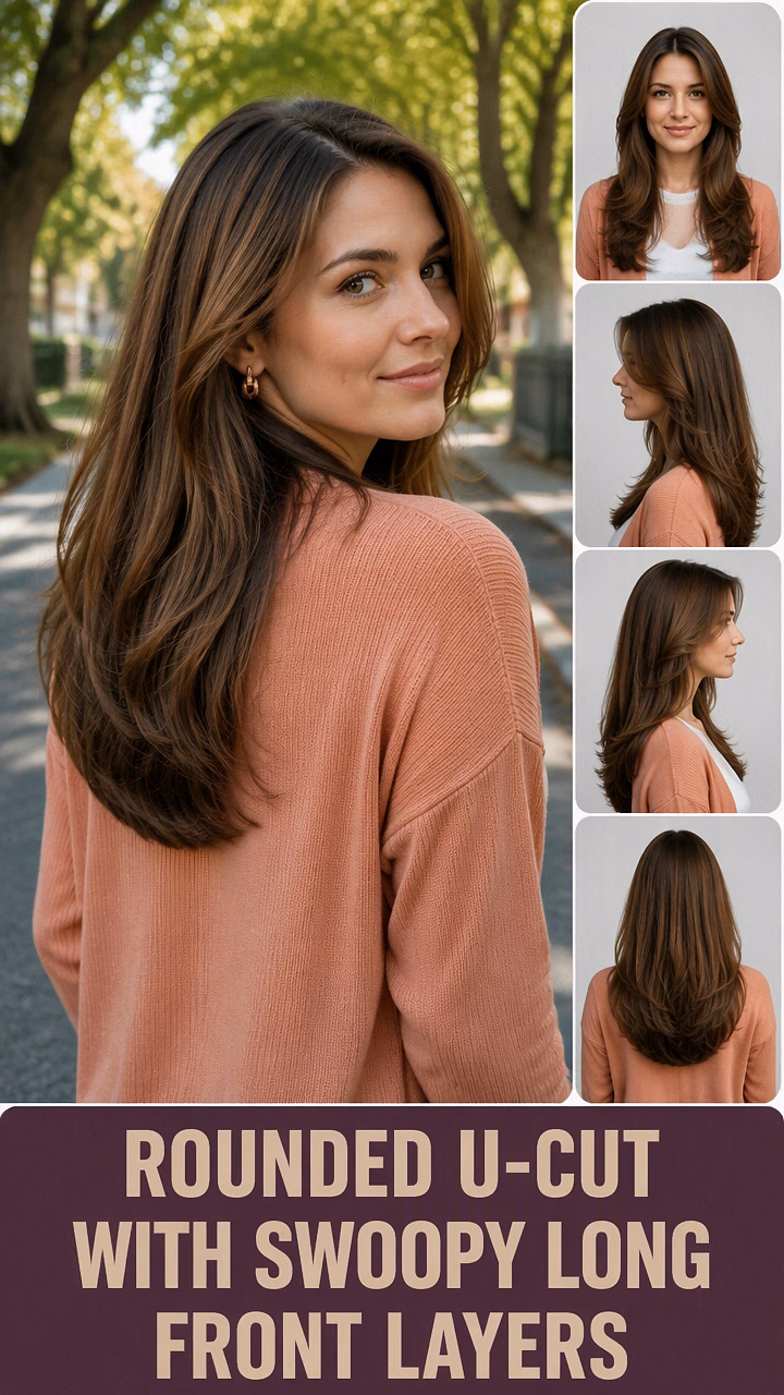Rounded U-Cut With Swoopy Long Front Layers