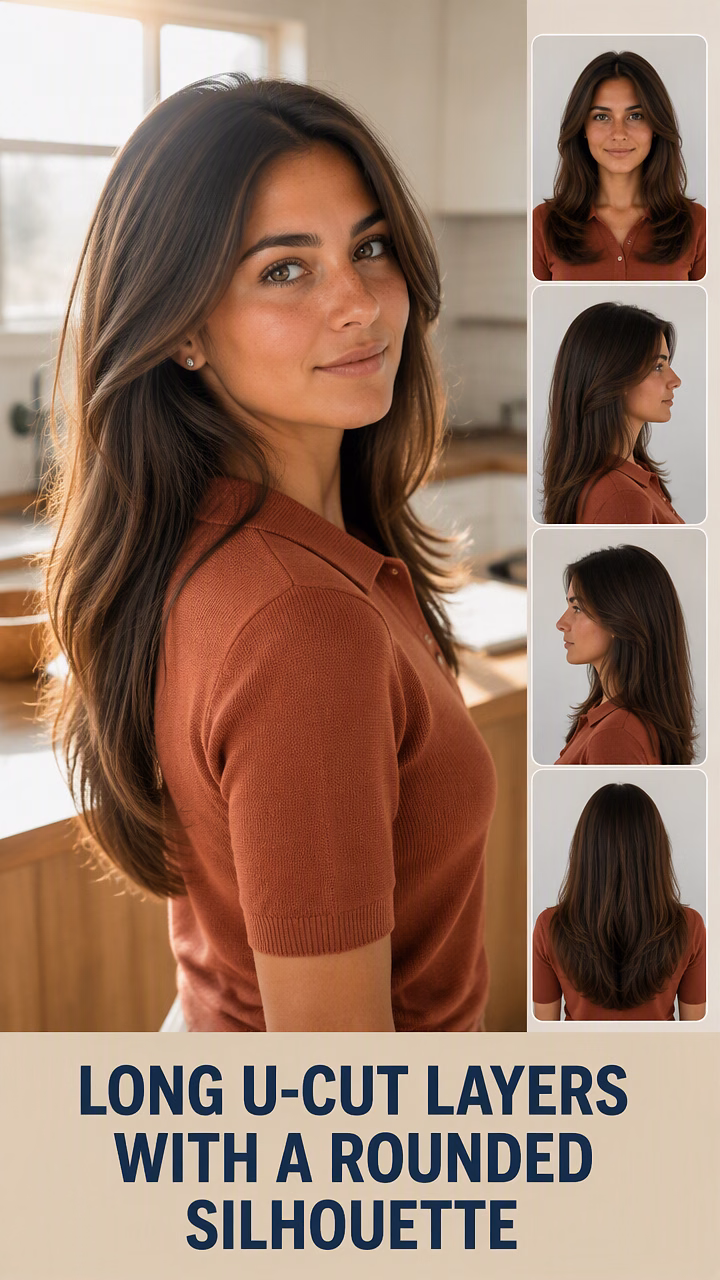 Long U-Cut Layers With A Rounded Silhouette