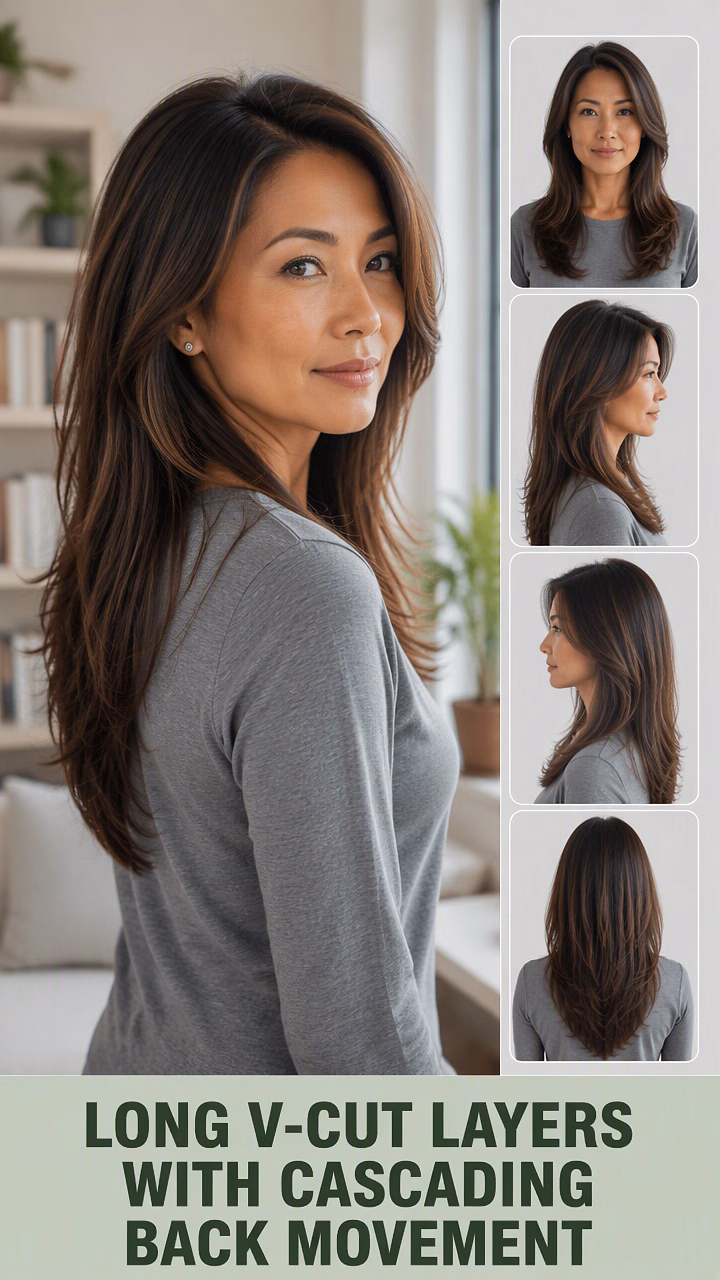 Long V-Cut Layers With Cascading Back Movement