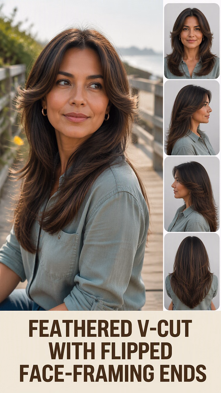 Feathered V-Cut With Flipped Face-Framing Ends